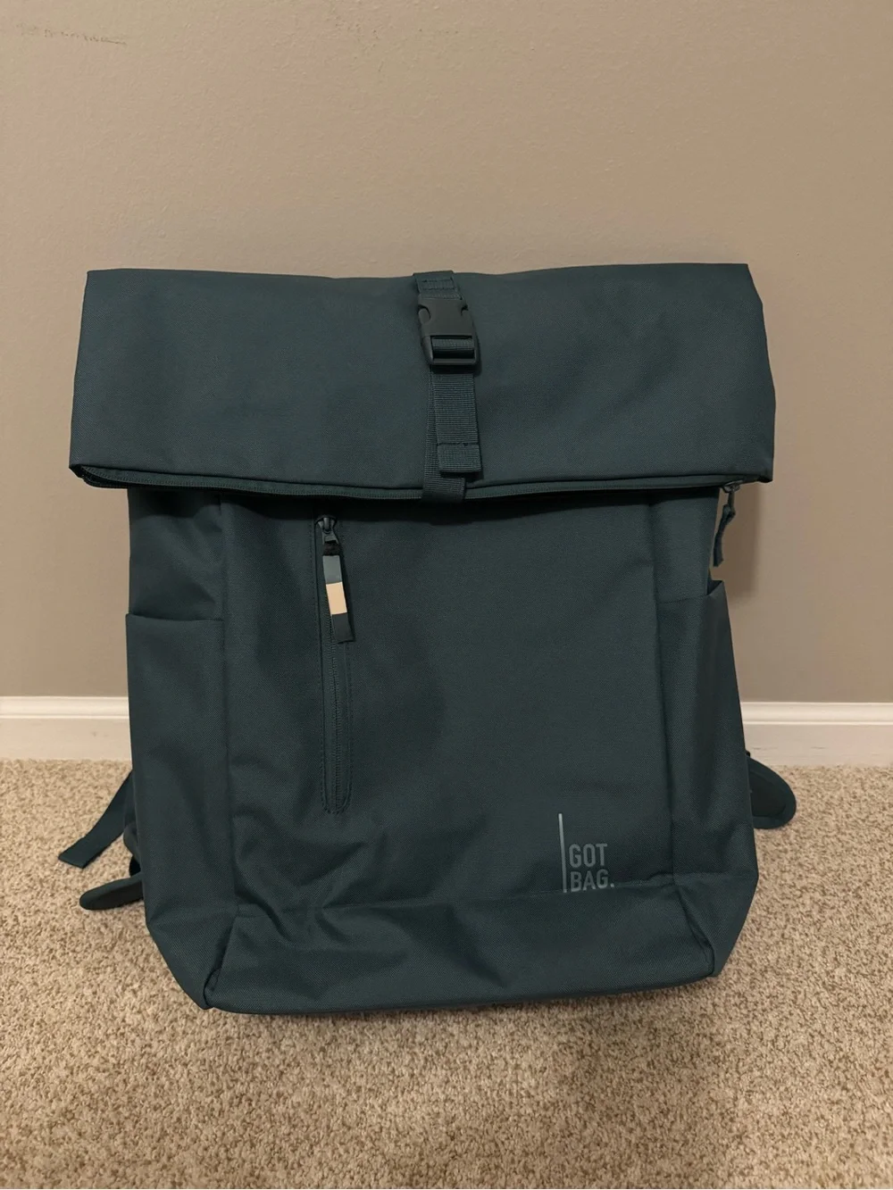 GOT BAG NWT Dark Teal Roll-Top Backpack